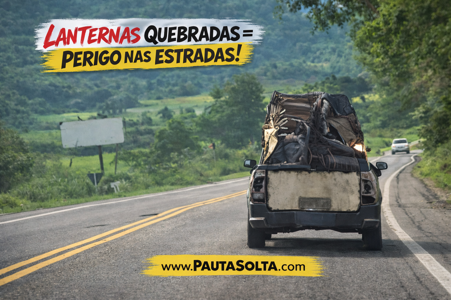 🚗💡 Lanternas apagadas, perigo aceso: quando a falta de manutenção vira risco na estrada