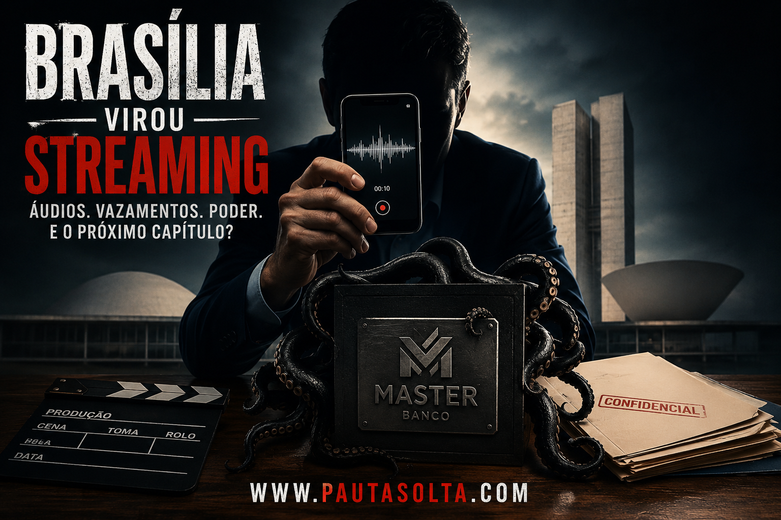 🎬 Brasília virou streaming: caiu na rede, virou temporada… e o Banco Master já ganhou spin-off 🍿🔥