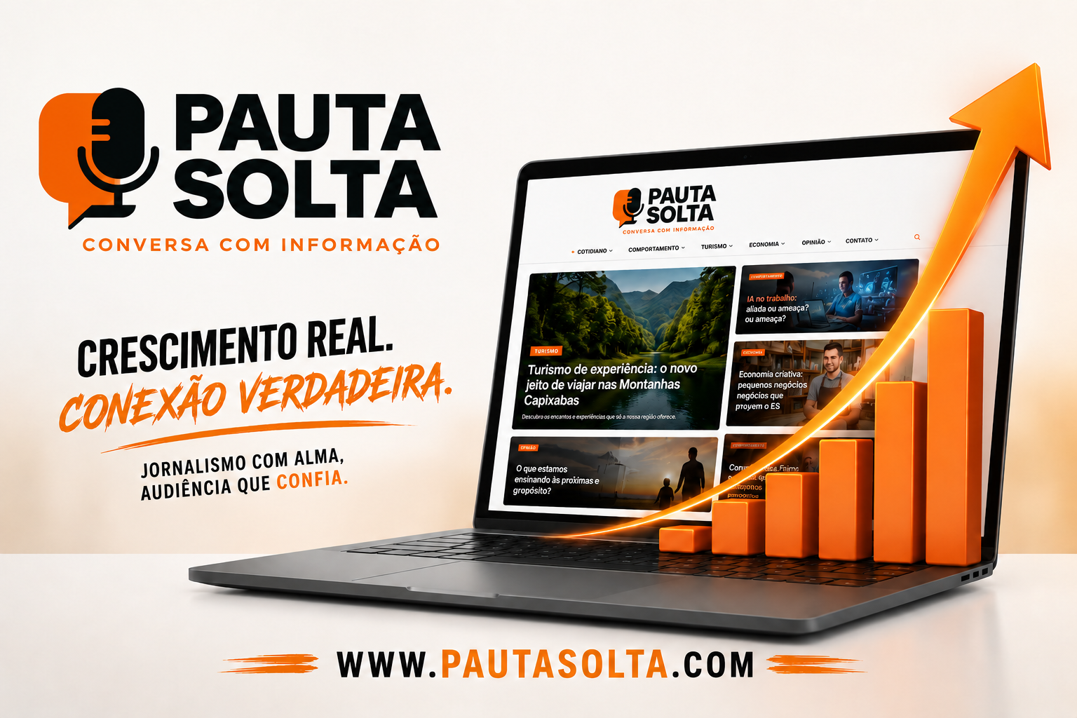 🚀 Pauta Solta cresce mais de 950% e mostra que jornalismo com alma ainda dá resultado 😎📈