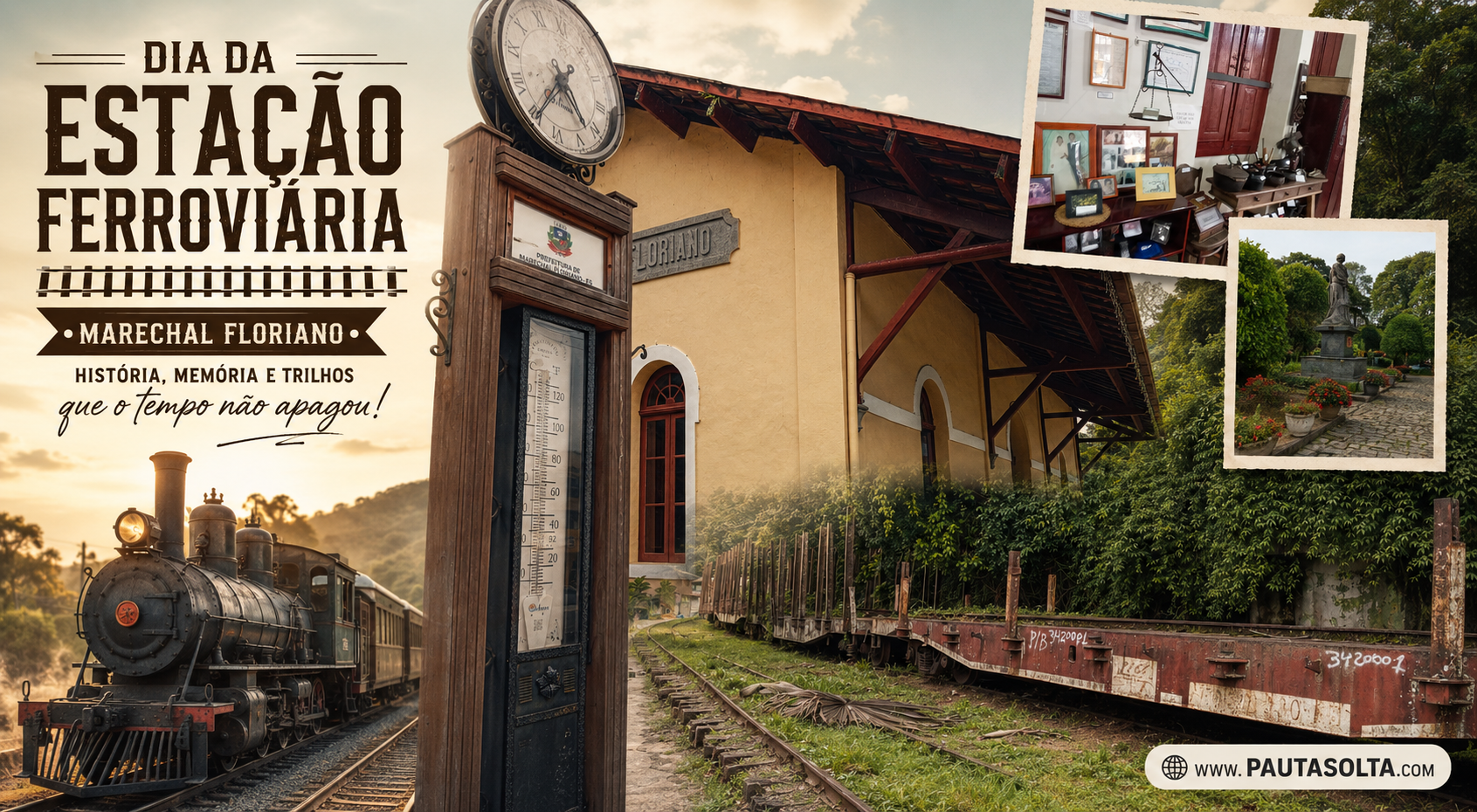 🚂 “Hoje é feriado porque o trem passou!”: a história, o humor e o abandono da Estação Ferroviária de Marechal Floriano