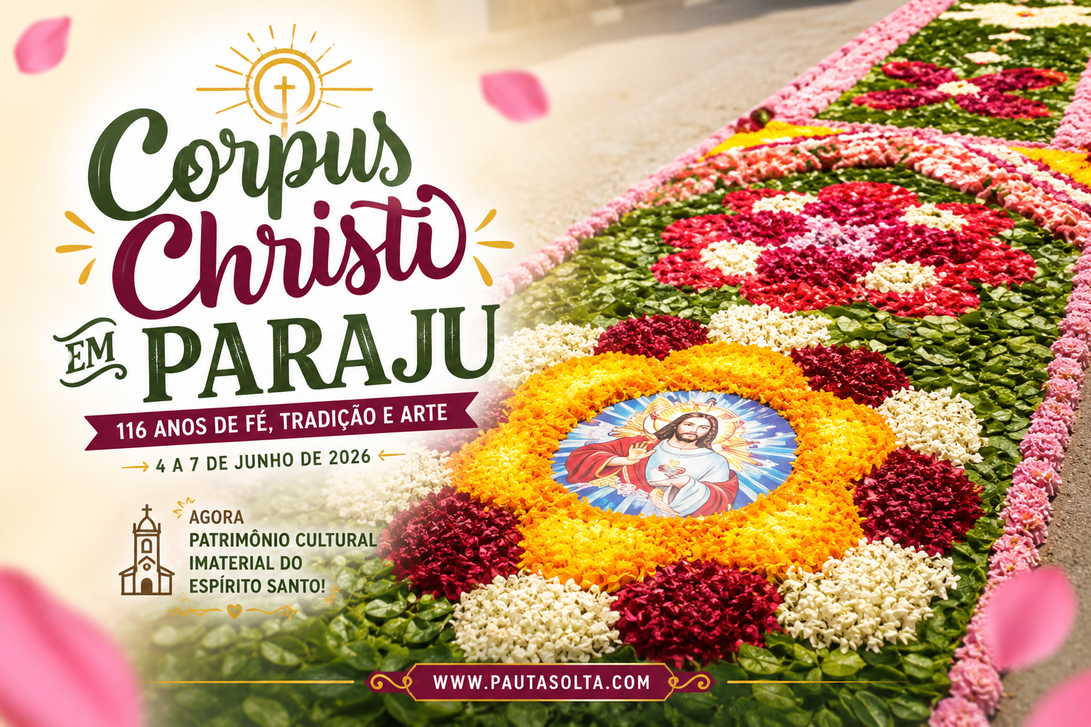 🙏🌸 Corpus Christi em Paraju 2026: quando a fé vira arte, turismo e patrimônio cultural no coração das montanhas capixabas