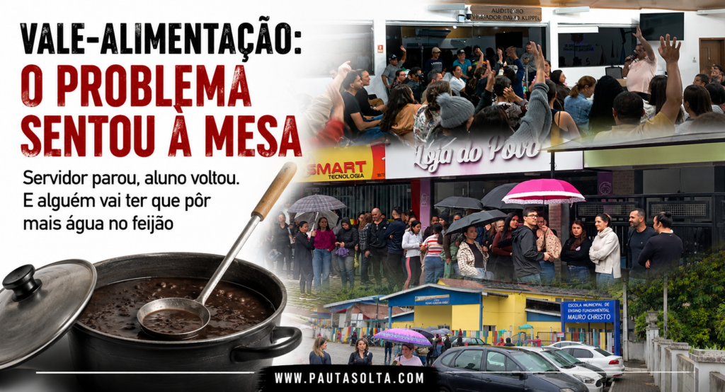 Paralisação por vale-alimentação em Marechal Floriano reúne servidores e afeta escola municipal nesta terça-feira (11).