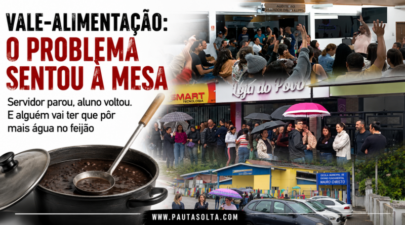Paralisação por vale-alimentação em Marechal Floriano reúne servidores e afeta escola municipal nesta terça-feira (11).